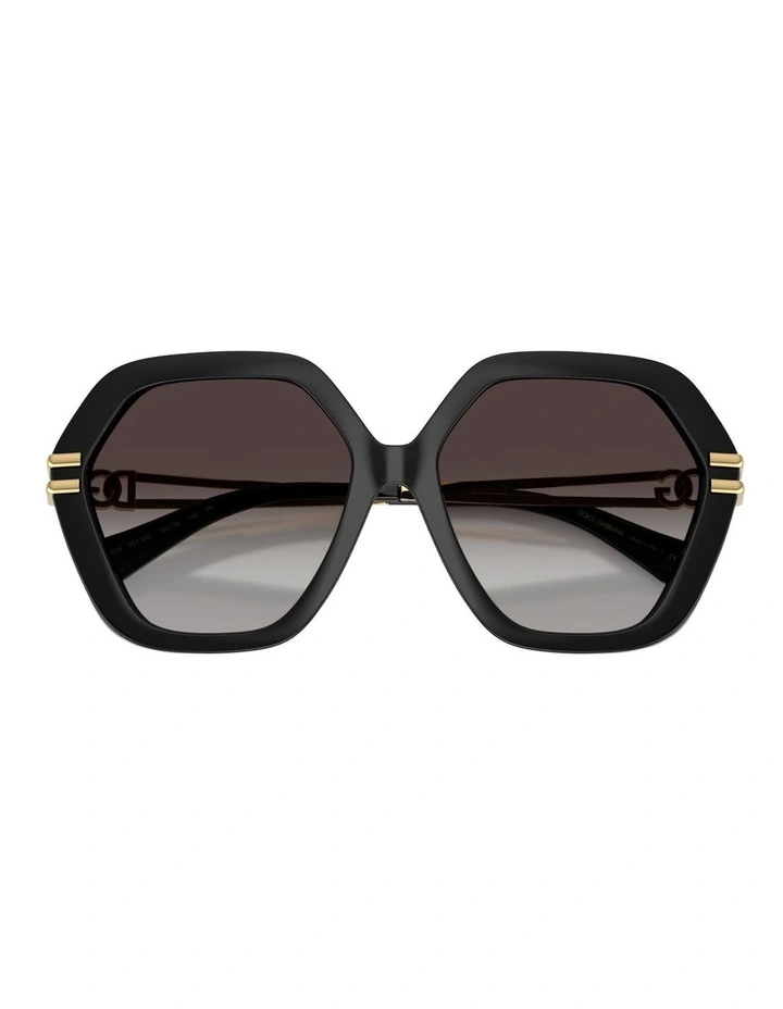 Dolce&Gabbana Injected Sunglasses in Black image 4