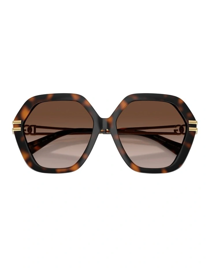 Dolce&Gabbana Injected Sunglasses in Tortoise image 4