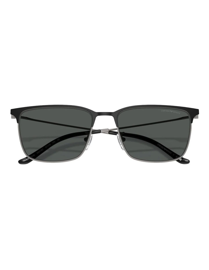 Emporio Armani Metal Sunglasses in Black image 4
