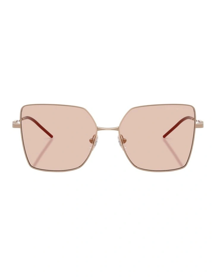 Emporio Armani  Metal Sunglasses in Gold image 2