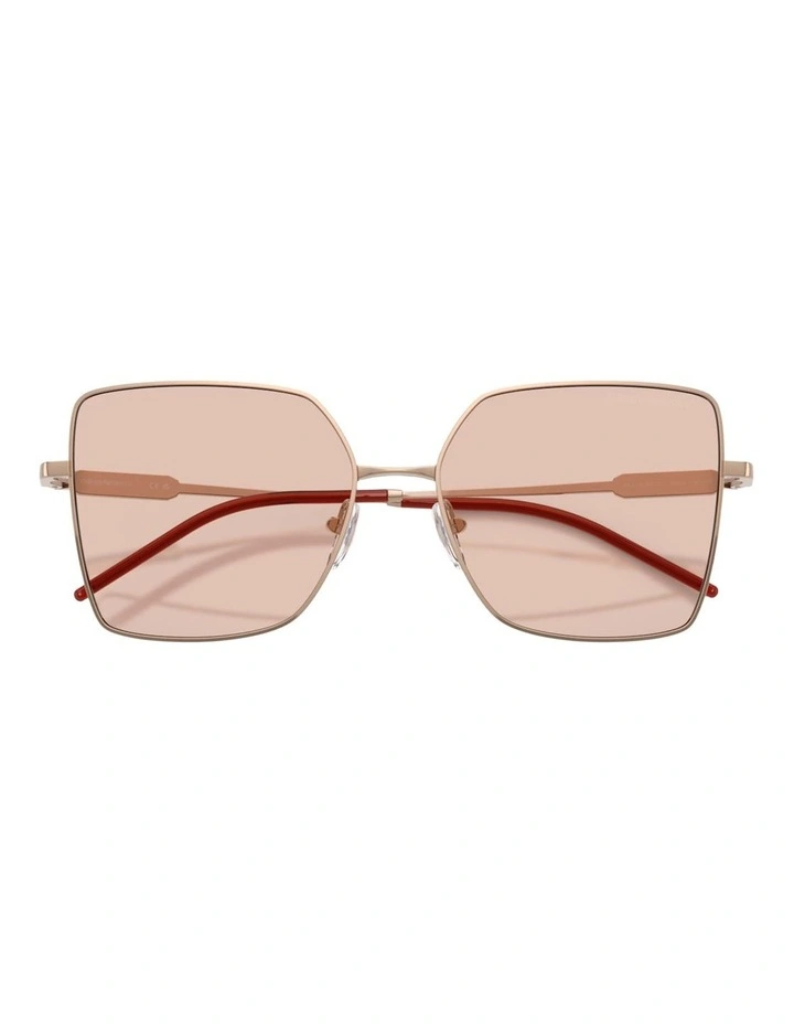 Emporio Armani  Metal Sunglasses in Gold image 4