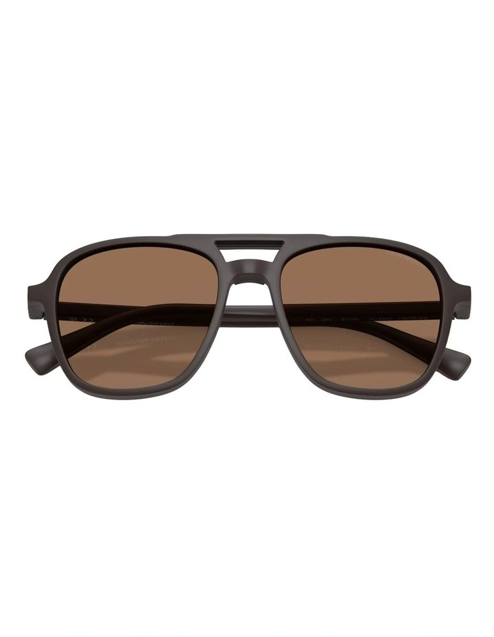 Emporio Armani Injected Sunglasses in Brown image 4