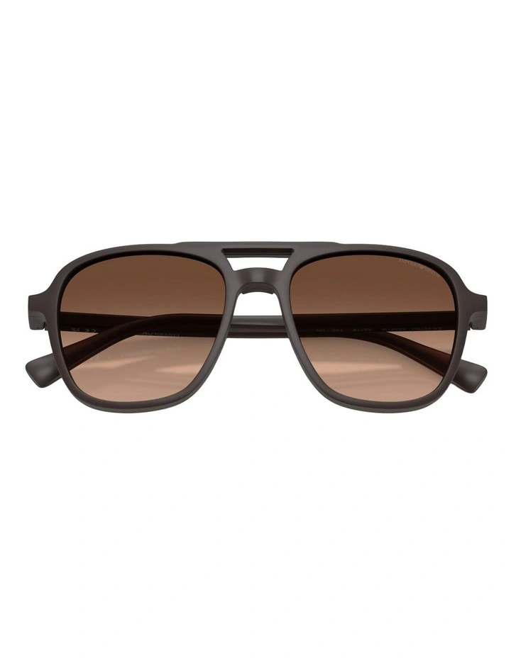 Emporio Armani Injected Sunglasses in Brown image 5