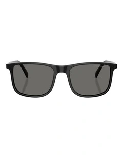 Emporio Armani  Acetate Sunglasses in Black