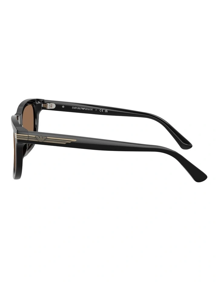 Emporio Armani  Acetate Sunglasses in Black image 2