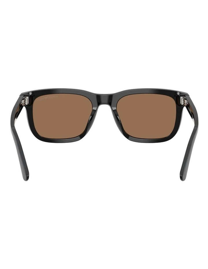 Emporio Armani  Acetate Sunglasses in Black image 3