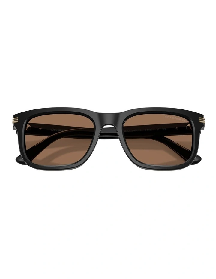 Emporio Armani  Acetate Sunglasses in Black image 4
