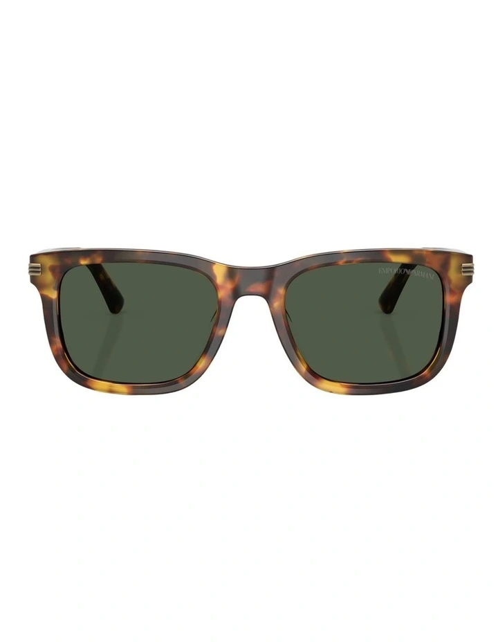 Emporio Armani Acetate Polarised Sunglasses in Brown image 2