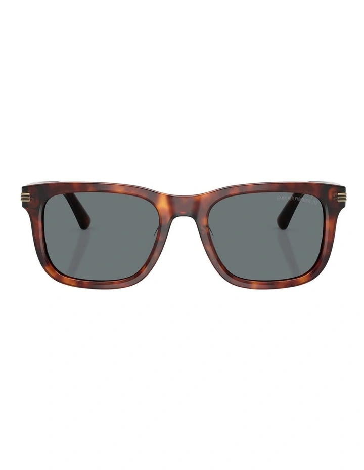 Emporio Armani Acetate Sunglasses in Red image 2
