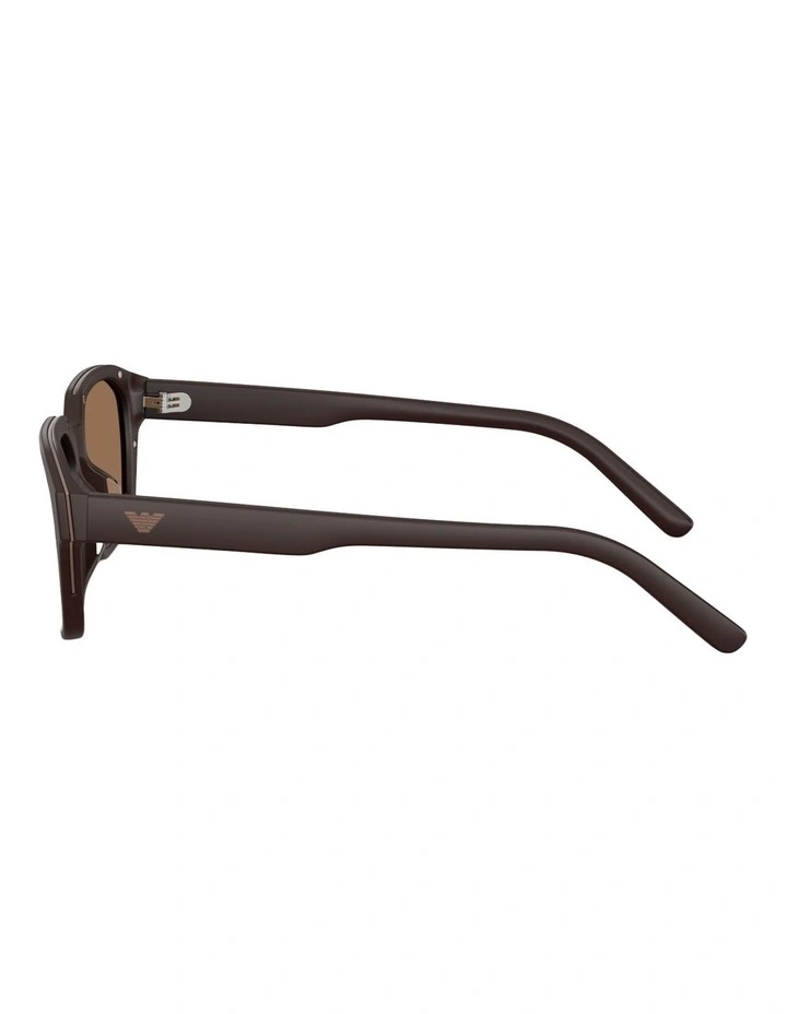 Emporio Armani Acetate Sunglasses in Brown image 3