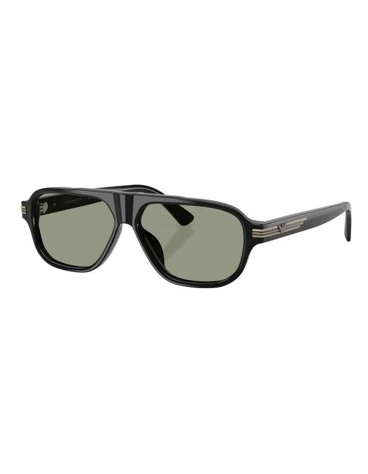 Emporio Armani  Acetate Sunglasses in Black image 1