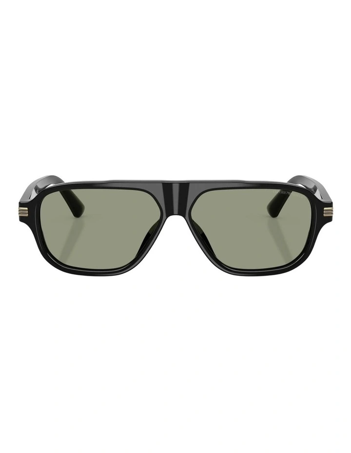 Emporio Armani  Acetate Sunglasses in Black image 2