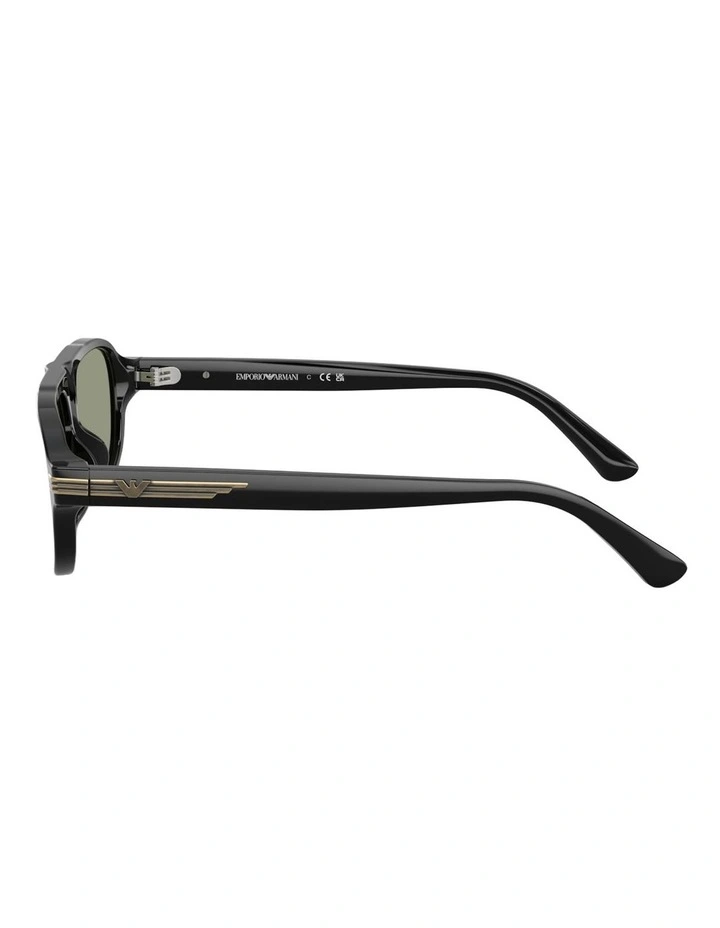 Emporio Armani  Acetate Sunglasses in Black image 3