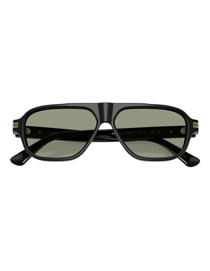 Emporio Armani  Acetate Sunglasses in Black image 4