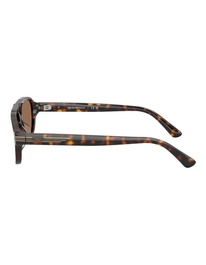 Emporio Armani Acetate Sunglasses in Tortoise image 3