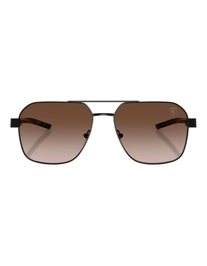 Scuderia Ferrari  Metal Sunglasses in Black image 1