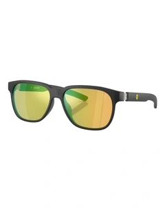 Scuderia Ferrari  Injected Sunglasses in Black
