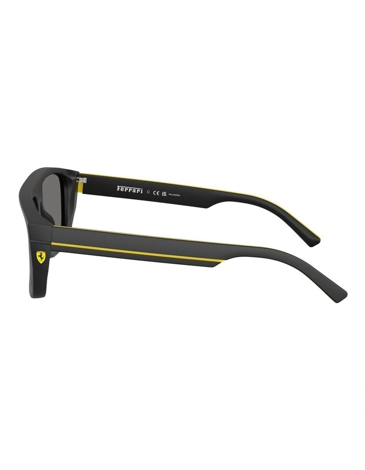 Scuderia Ferrari Acetate Polarised Sunglasses in Black image 2