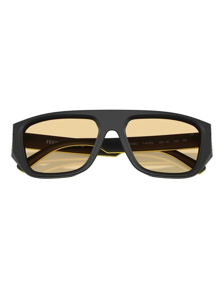 Scuderia Ferrari  Acetate Sunglasses in Black image 3