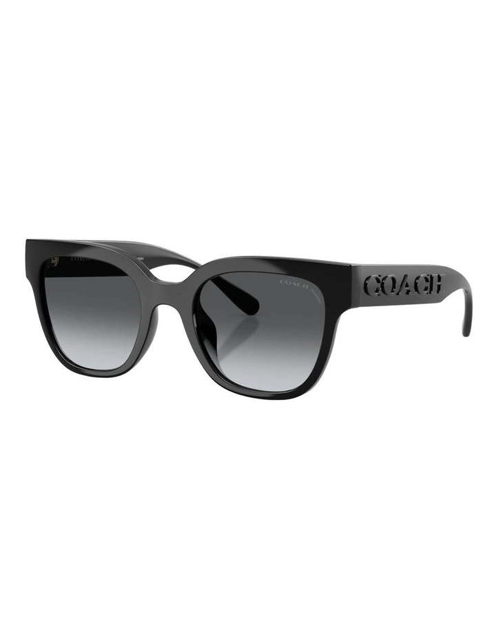 Coach CFT88 Injected Polarised Sunglasses in Black image 1
