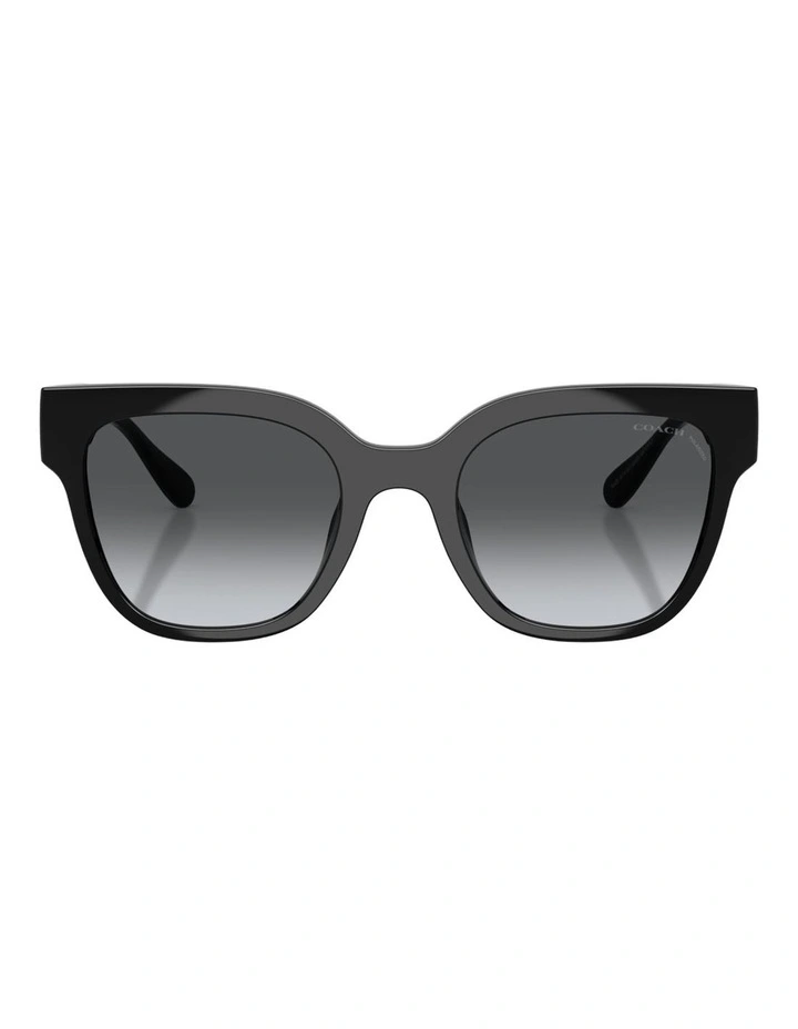 Coach CFT88 Injected Polarised Sunglasses in Black image 2