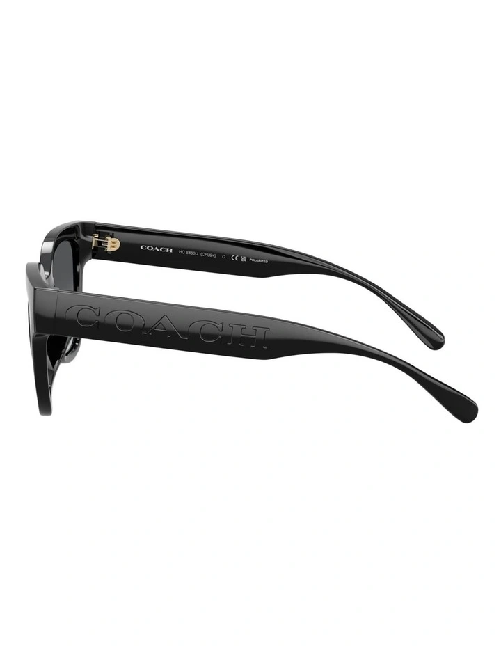 Coach CFT88 Injected Polarised Sunglasses in Black image 3