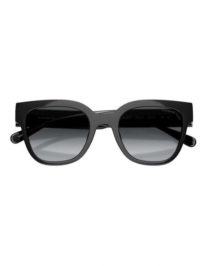 Coach CFT88 Injected Polarised Sunglasses in Black image 4