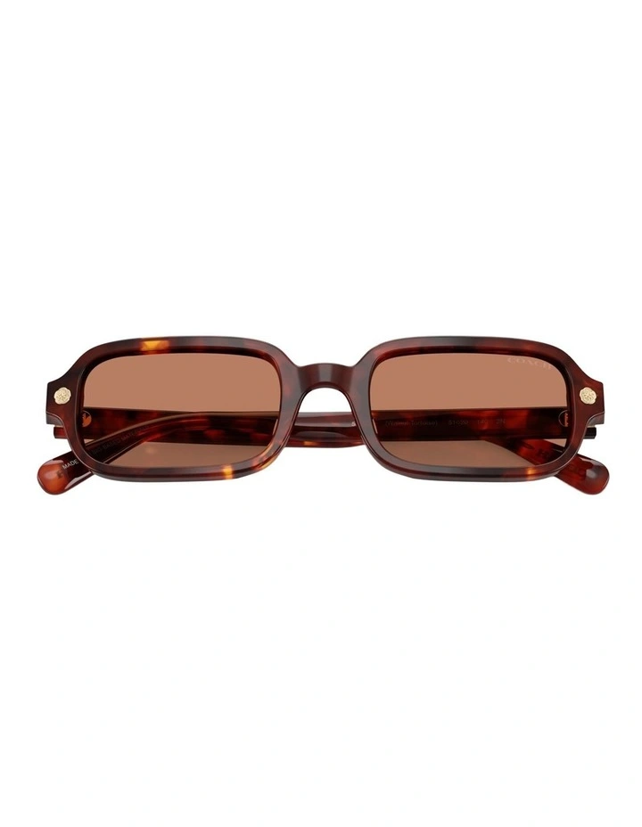 Coach CFU11 Acetate Sunglasses in Tortoise image 4