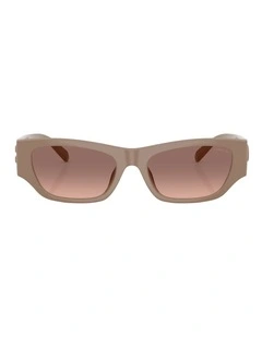 Coach CFU16 Injected Sunglasses in Beige