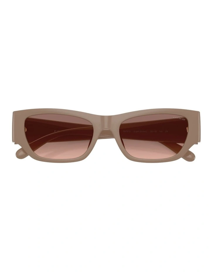 Coach CFU16 Injected Sunglasses in Beige image 3