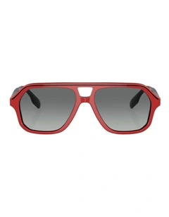 Burberry JB4340 Kids Acetate Sunglasses in Red