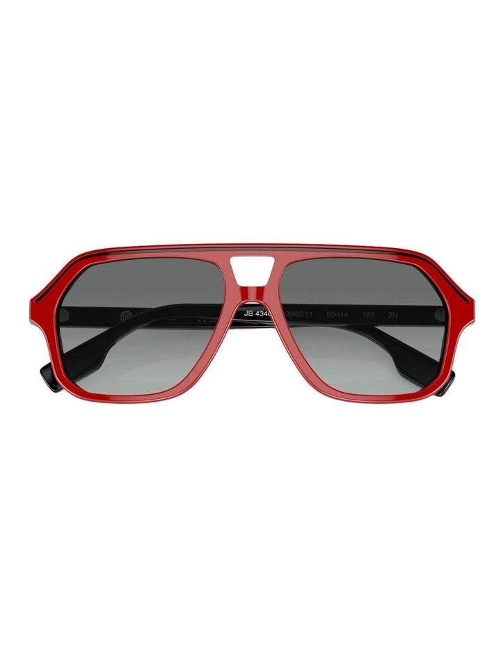 Burberry JB4340 Kids Acetate Sunglasses in Red image 3