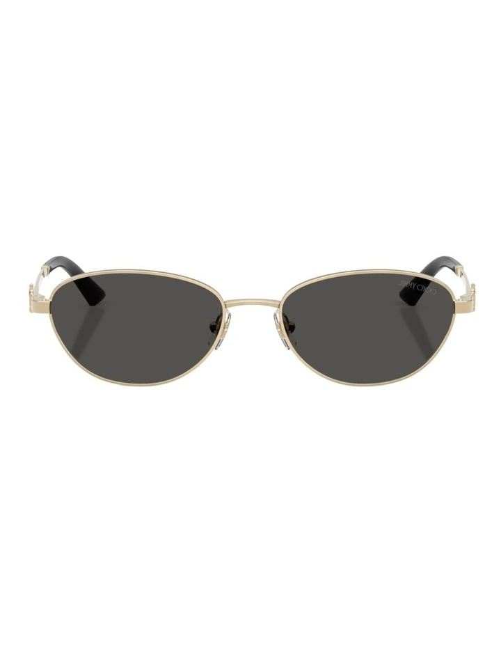 Jimmy Choo JC4032BD Steel Sunglasses in Gold image 1