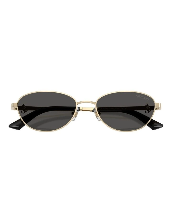 Jimmy Choo JC4032BD Steel Sunglasses in Gold image 4