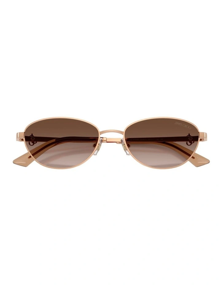 Jimmy Choo JC4032BD Steel Sunglasses in Pink image 4