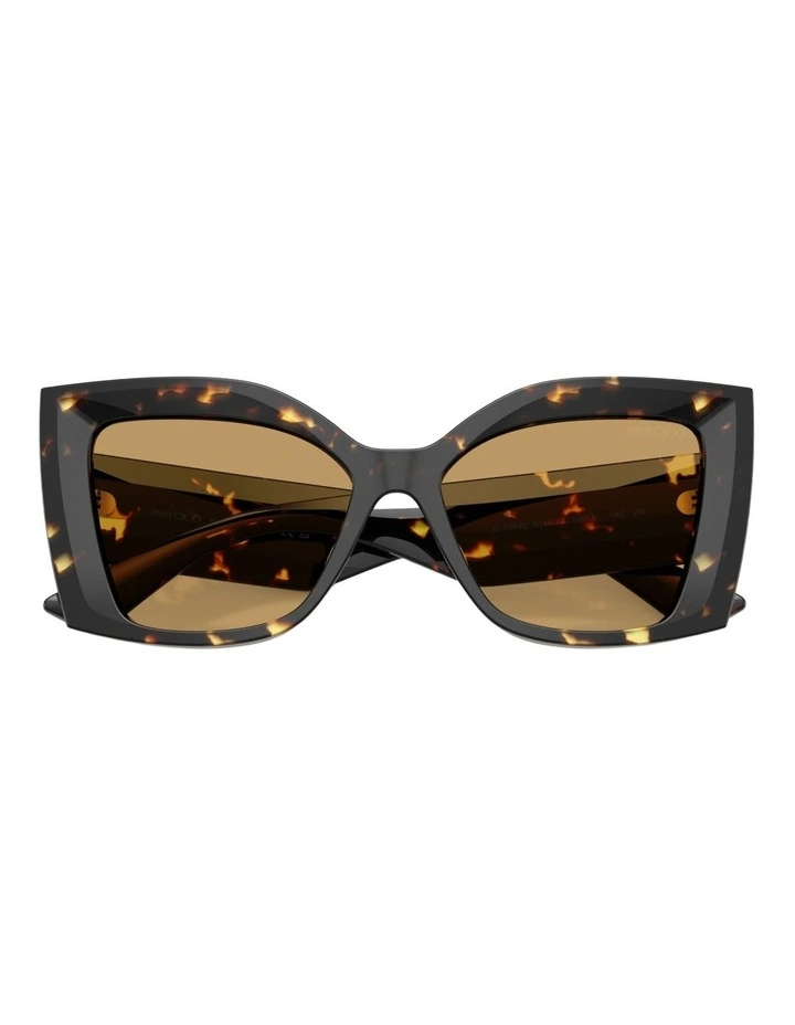Jimmy Choo JC5074U Acetate Sunglasses in Havana image 4