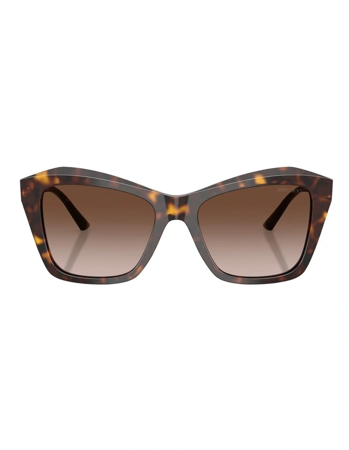 Jimmy Choo JC5076F Acetate Sunglasses in Tortoise image 2