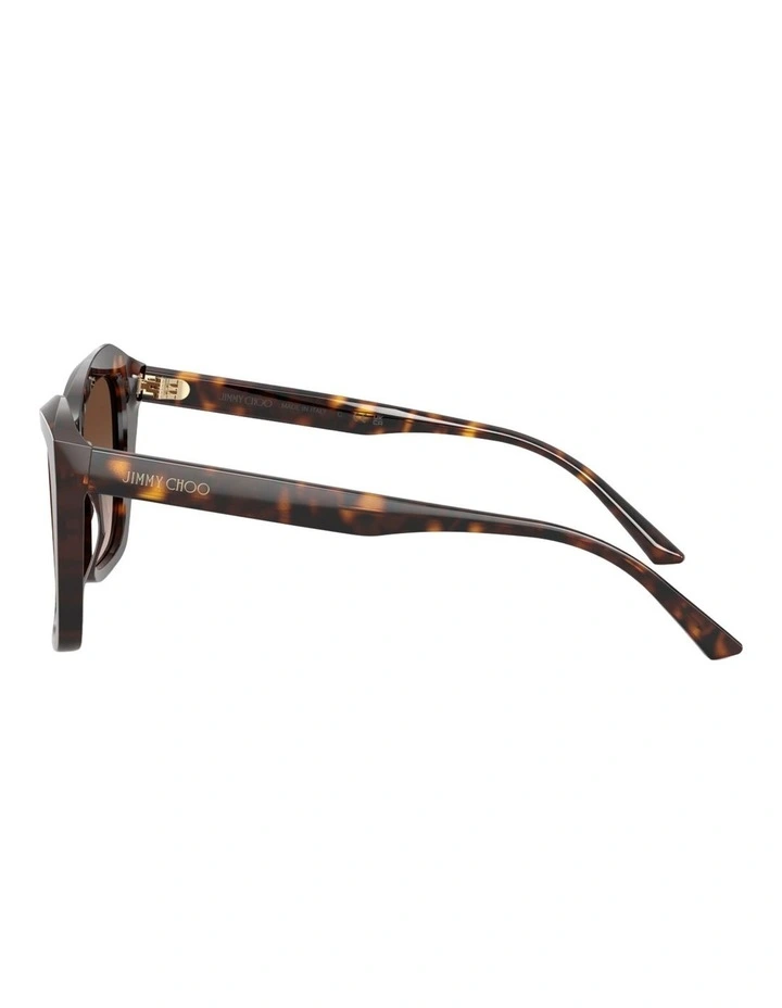 Jimmy Choo JC5076F Acetate Sunglasses in Tortoise image 3