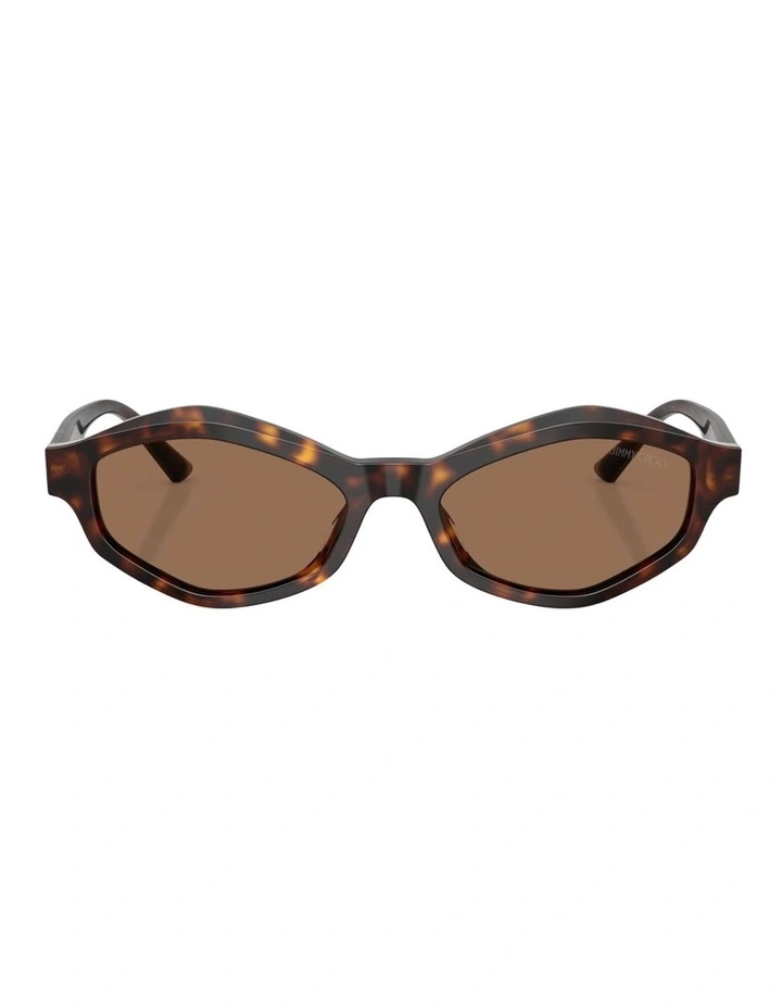 Jimmy Choo JC5077U Acetate Sunglasses in Tortoise image 1