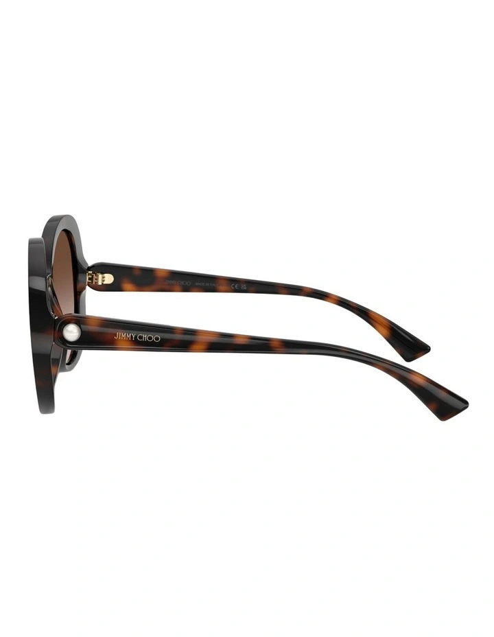 Jimmy Choo Injected Sunglasses in Tortoise image 3