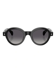 Moncler Rondosa Acetate Polarised Sunglasses in Black