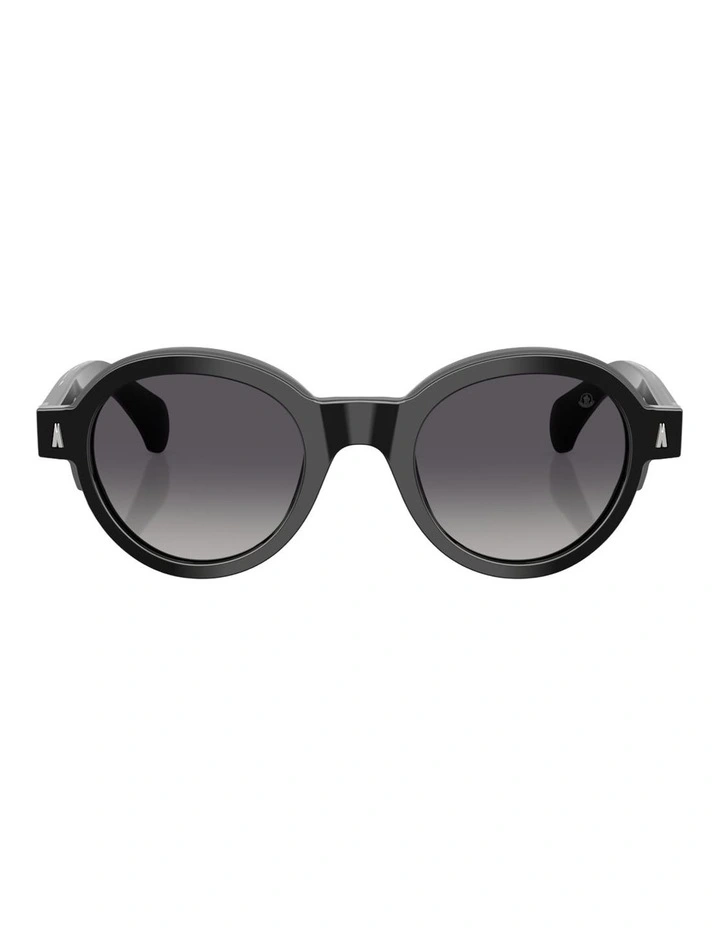Moncler Rondosa Acetate Polarised Sunglasses in Black image 1