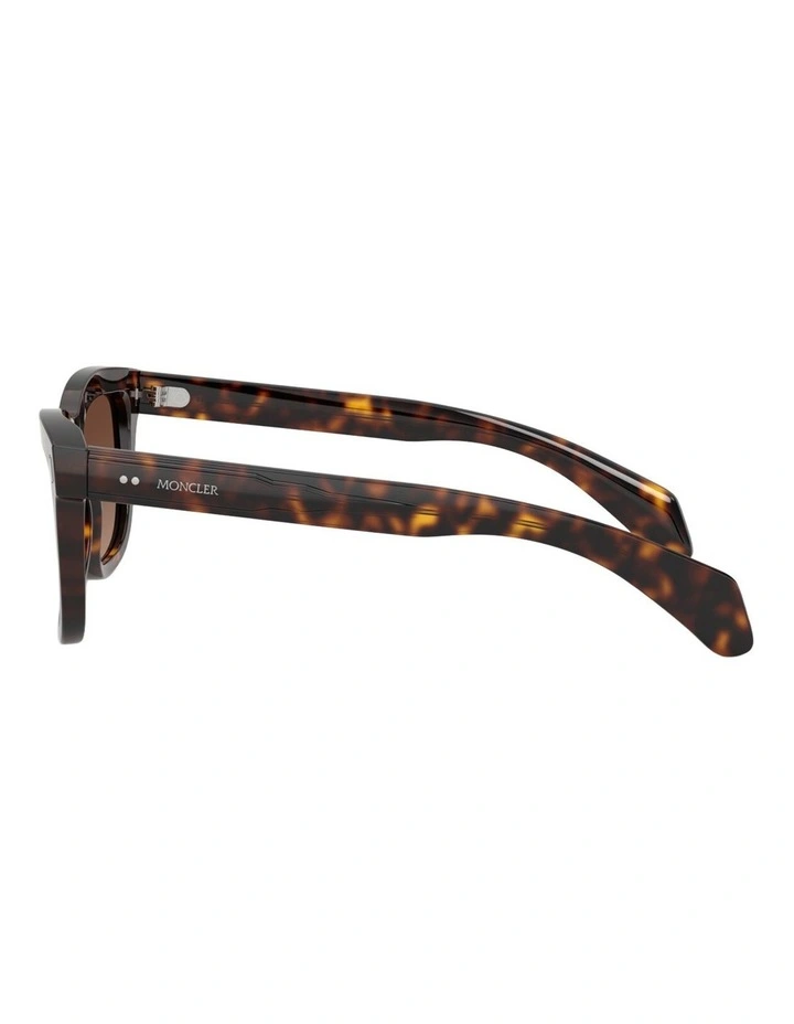 Moncler Bronzz Acetate Polarised Sunglasses in Tortoise image 3