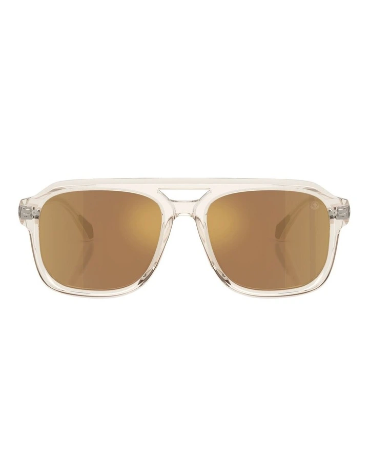 Moncler Vantos Acetate Polarised Sunglasses in White image 2