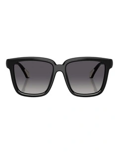 Moncler Clasico Acetate Polarised Sunglasses in Black