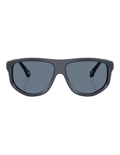 Moncler ICEBORNE Acetate Polarised Sunglasses in Blue