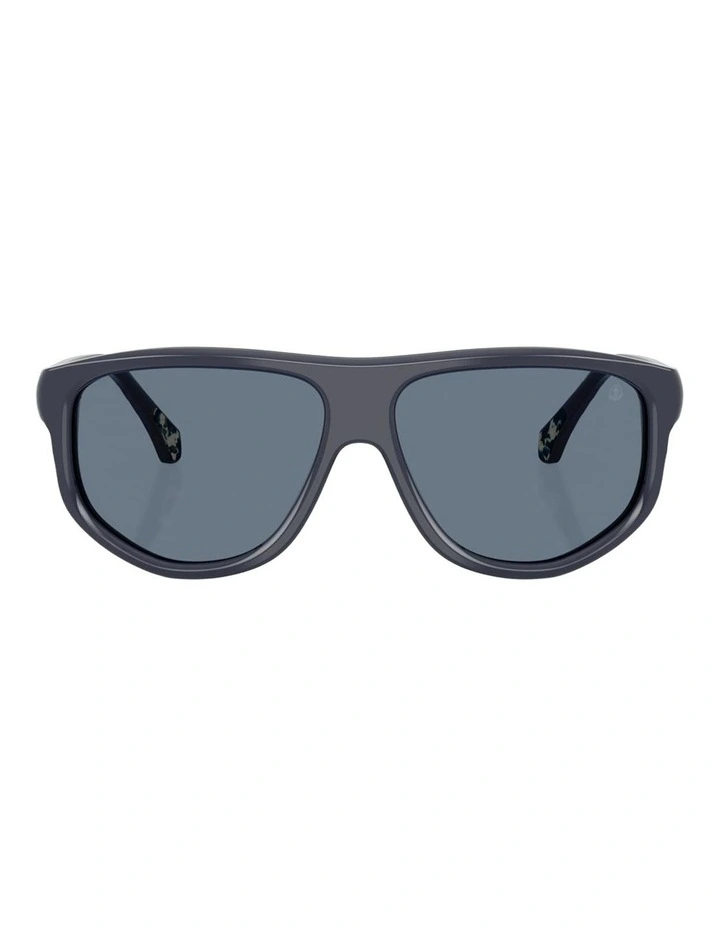 Moncler ICEBORNE Acetate Polarised Sunglasses in Blue image 1