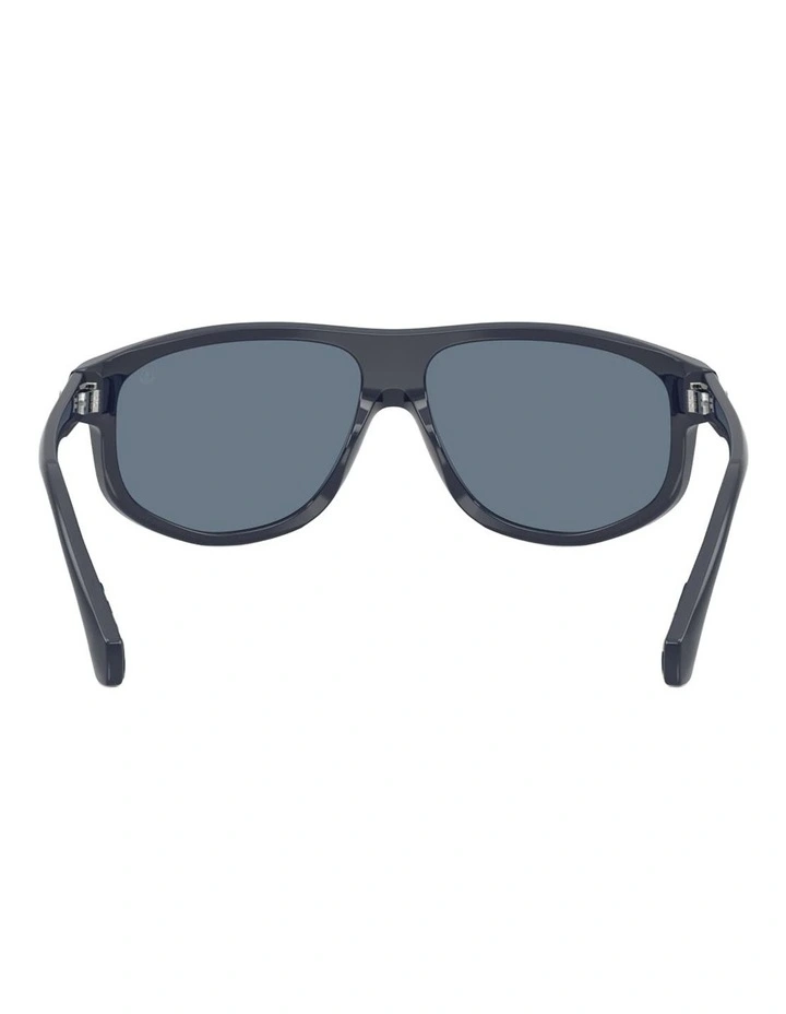 Moncler ICEBORNE Acetate Polarised Sunglasses in Blue image 2