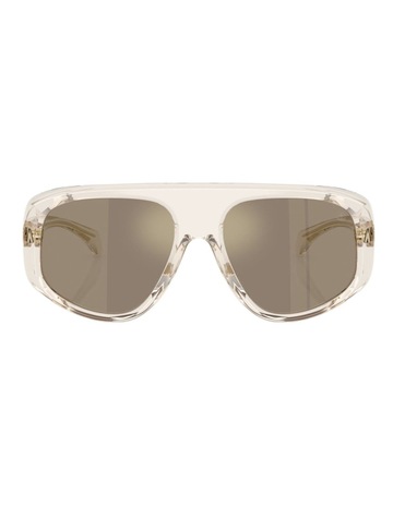 Shiny Transparent Off White colour