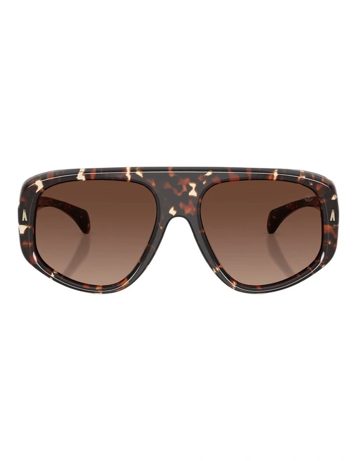 Moncler Auron Acetate Polarised Sunglasses in Tortoise image 2